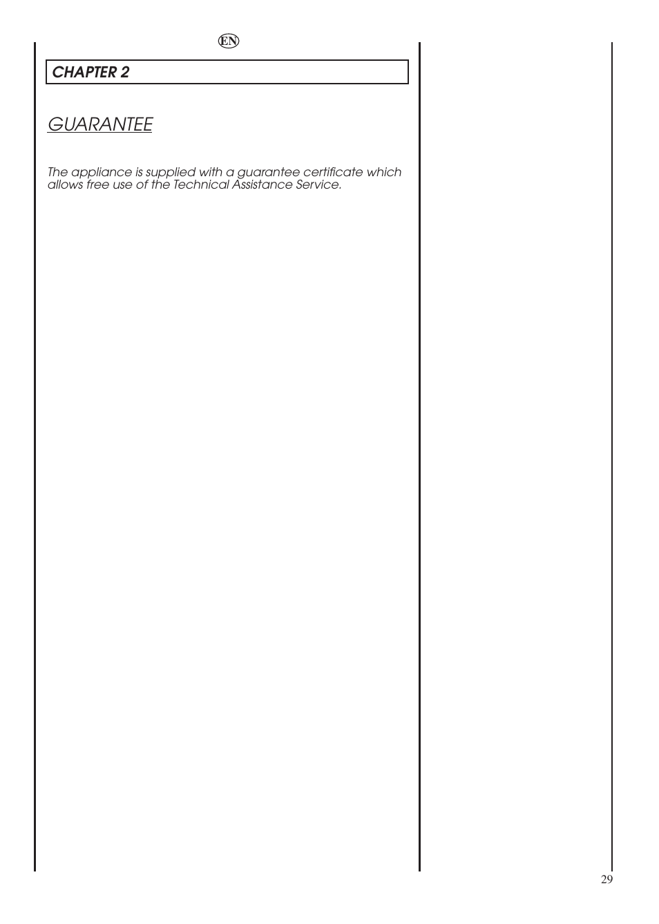 Guarantee | Candy LBHOL 182 User Manual | Page 29 / 80