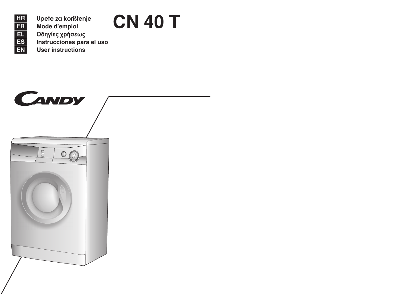 Candy CN 40 T User Manual | 33 pages