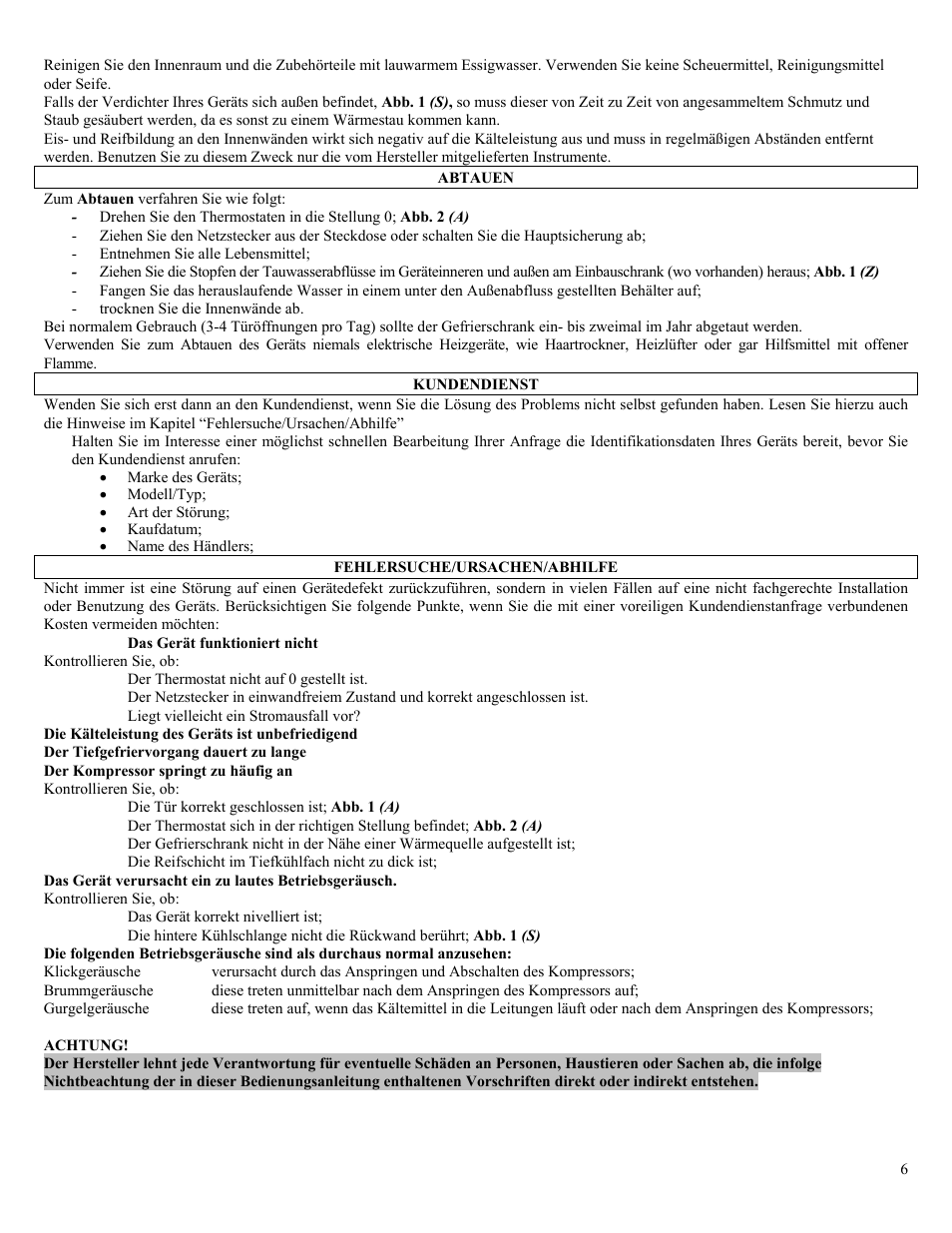Candy CO CHFA 270 User Manual | Page 6 / 32