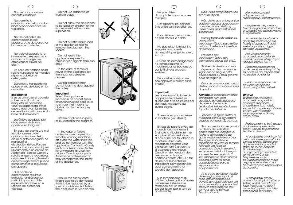 Candy CJ 474__F User Manual | Page 7 / 33