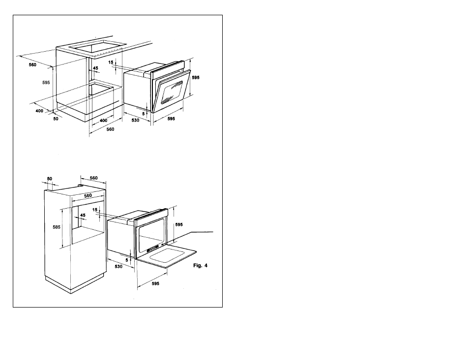 Installation | Candy FP 825 X AUS User Manual | Page 58 / 69