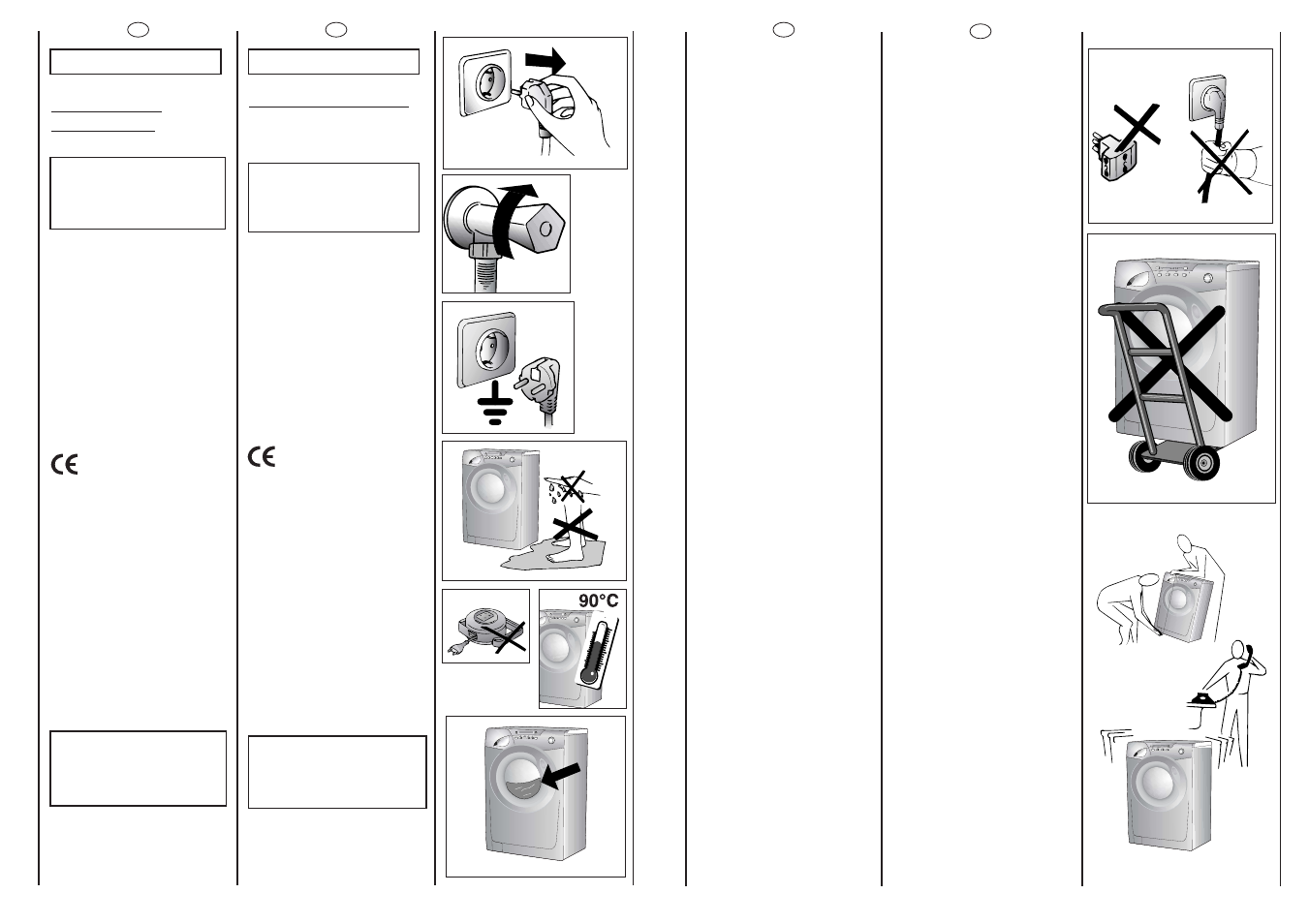 Normas de seguridad, Safety measures | Candy GO 812 AUS User Manual | Page 4 / 21