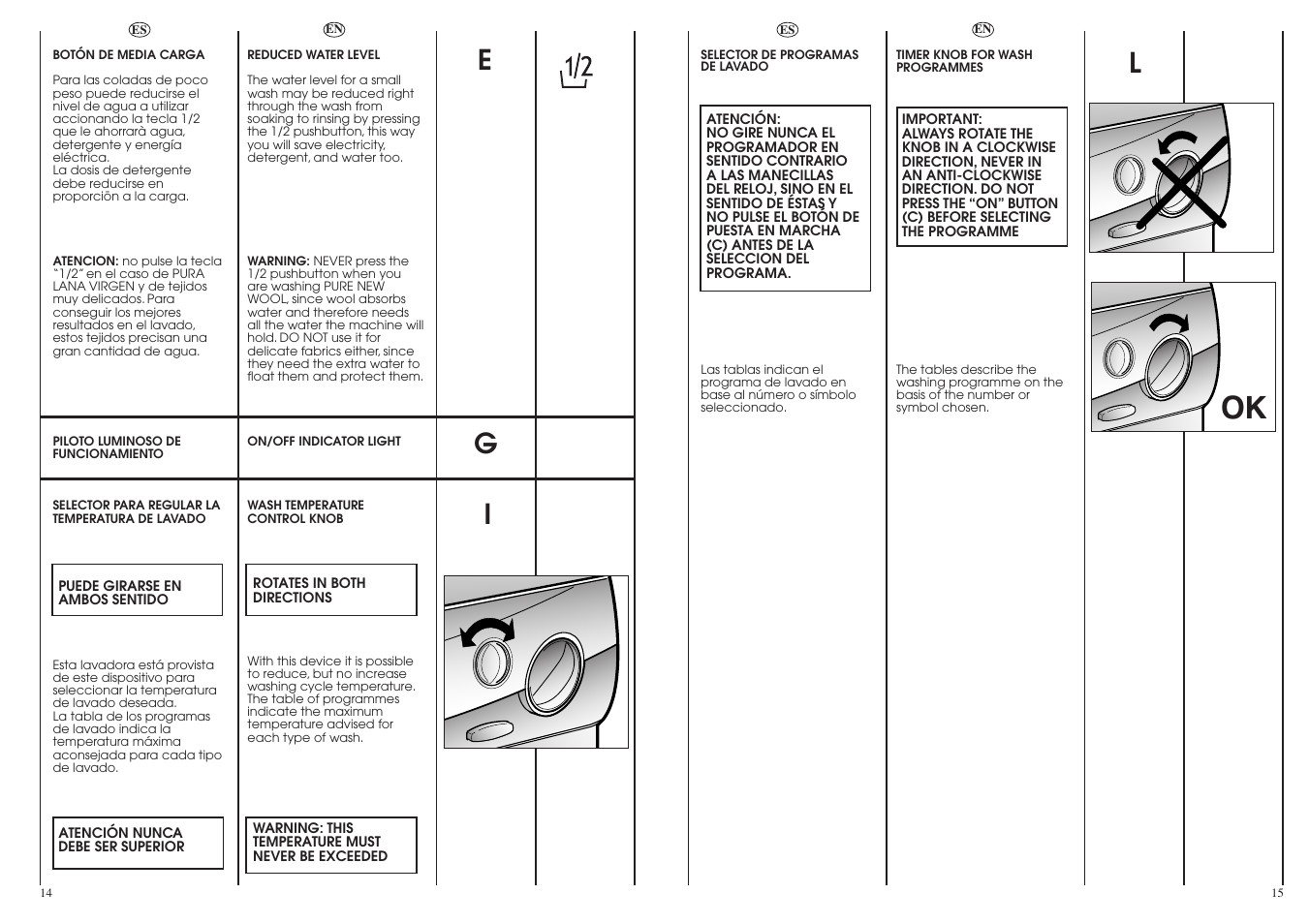 Eg i | Candy CN 54.1 T__C User Manual | Page 8 / 25