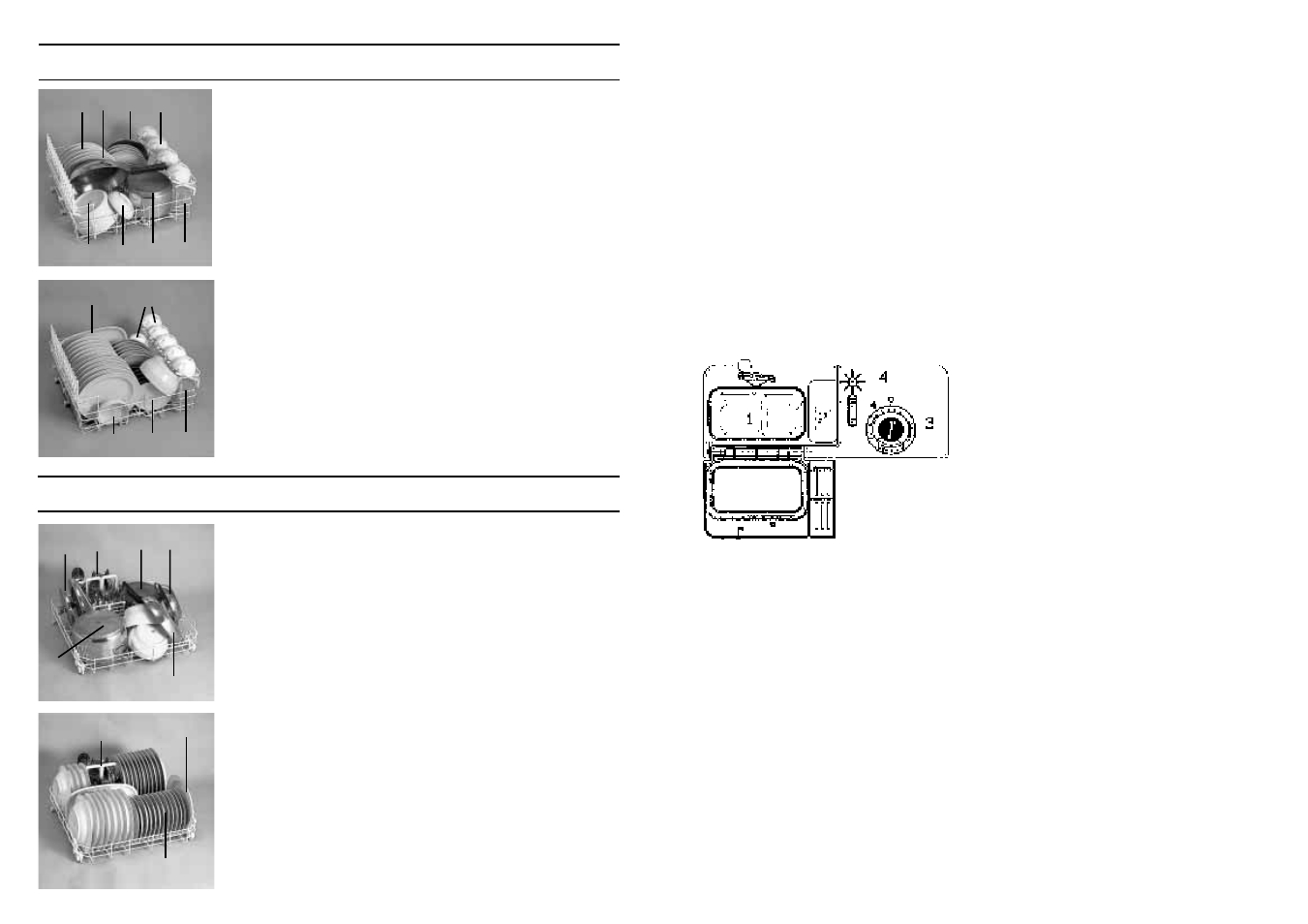 Information for the test laboratories, Loading the detergent and the rinse aid | Candy LSCD451TNORD User Manual | Page 48 / 53