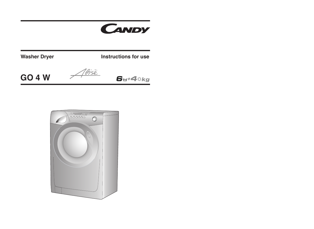 Candy GO4W464-80 User Manual | 21 pages