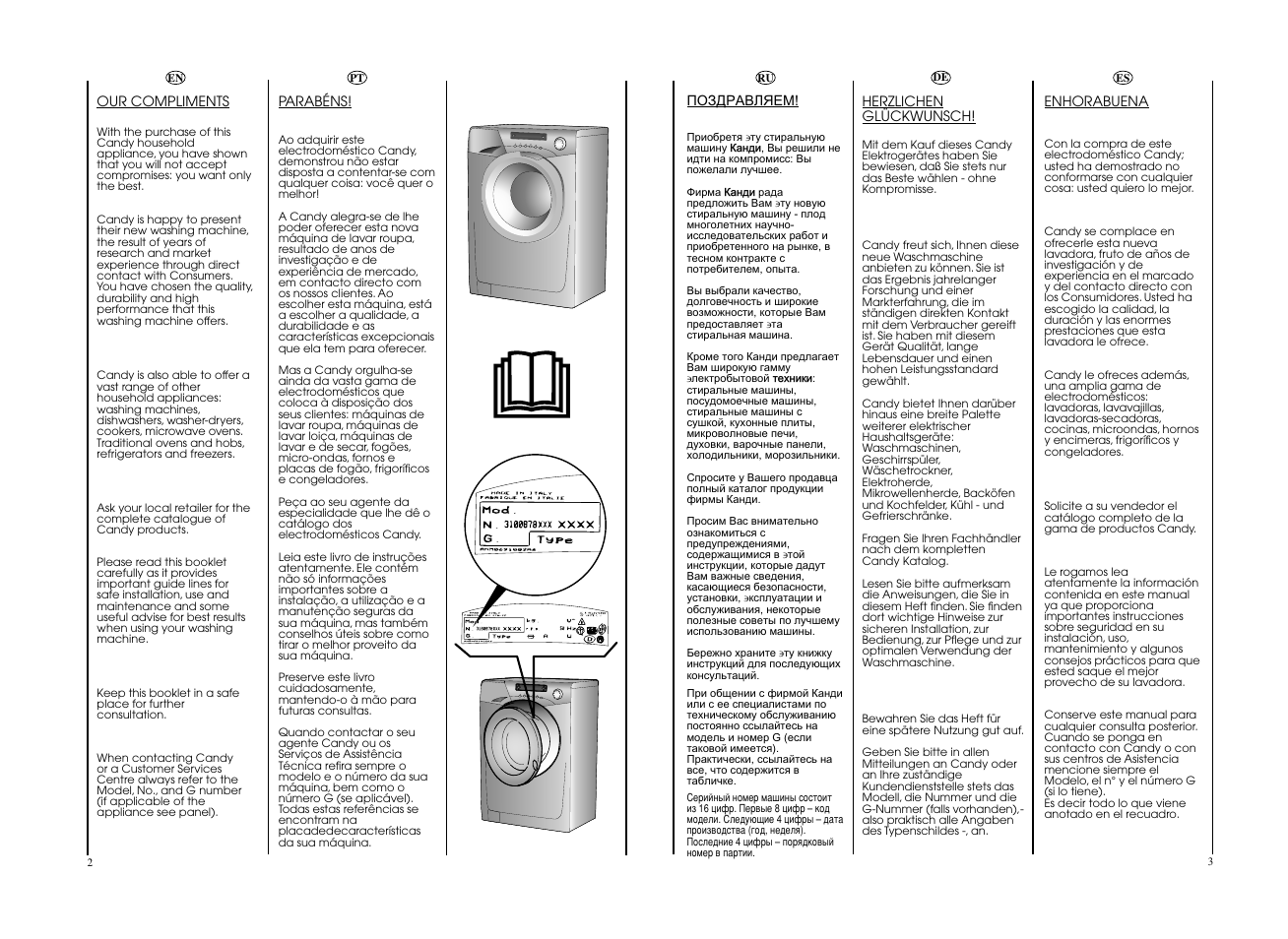 Candy EVOW 4853D-S User Manual | Page 2 / 53