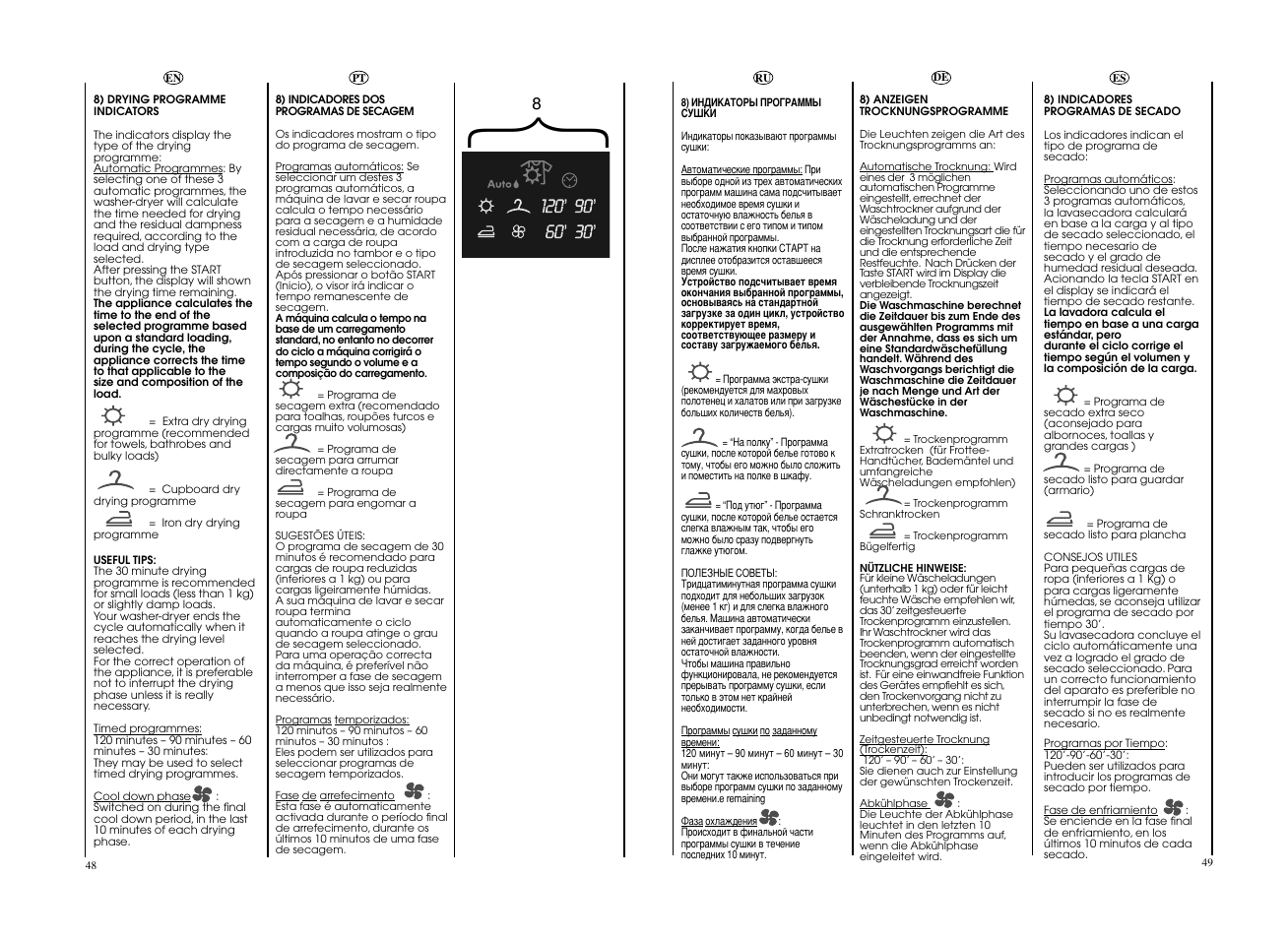 Candy EVOW 4853D-S User Manual | Page 25 / 53