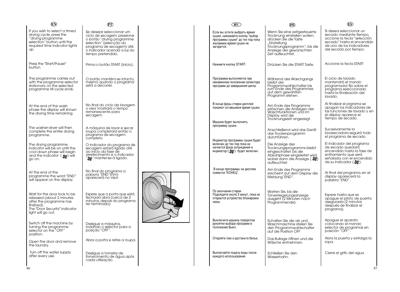 Candy EVOW 4853D-S User Manual | Page 44 / 53
