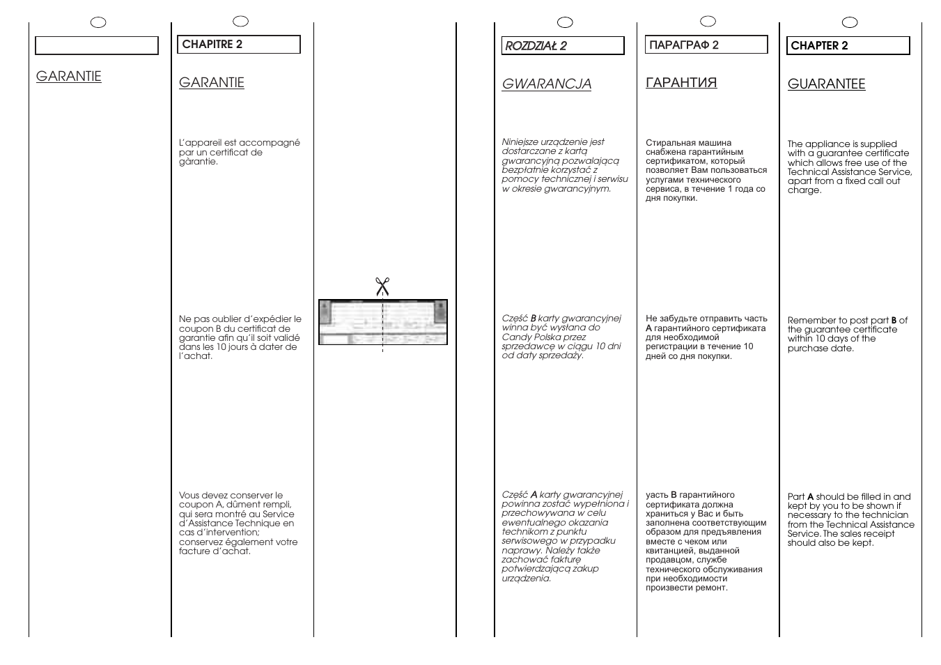 Candy CN 63 T RU User Manual | Page 5 / 41