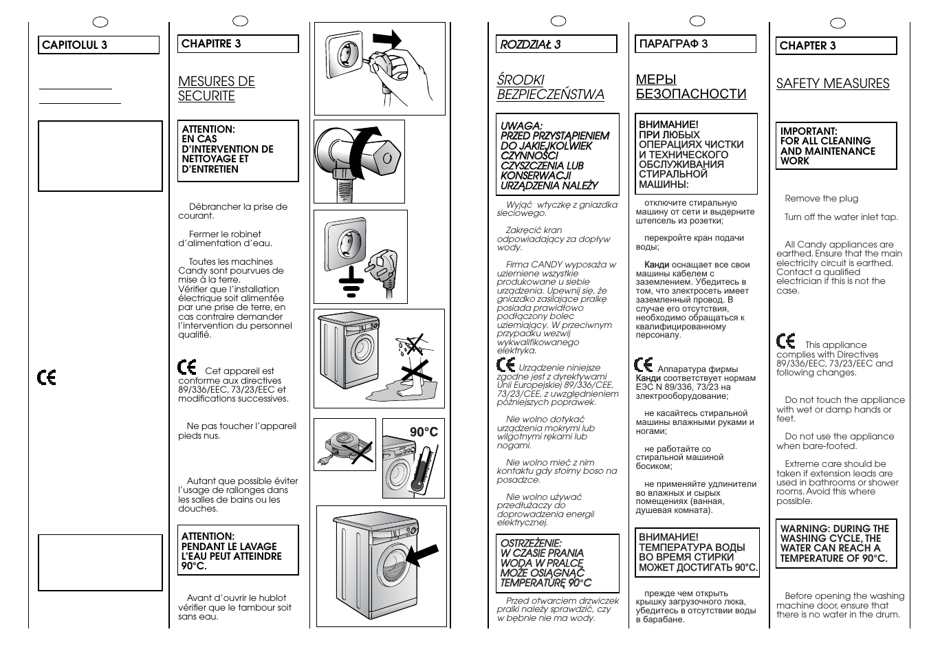 Candy CN 63 T RU User Manual | Page 6 / 41