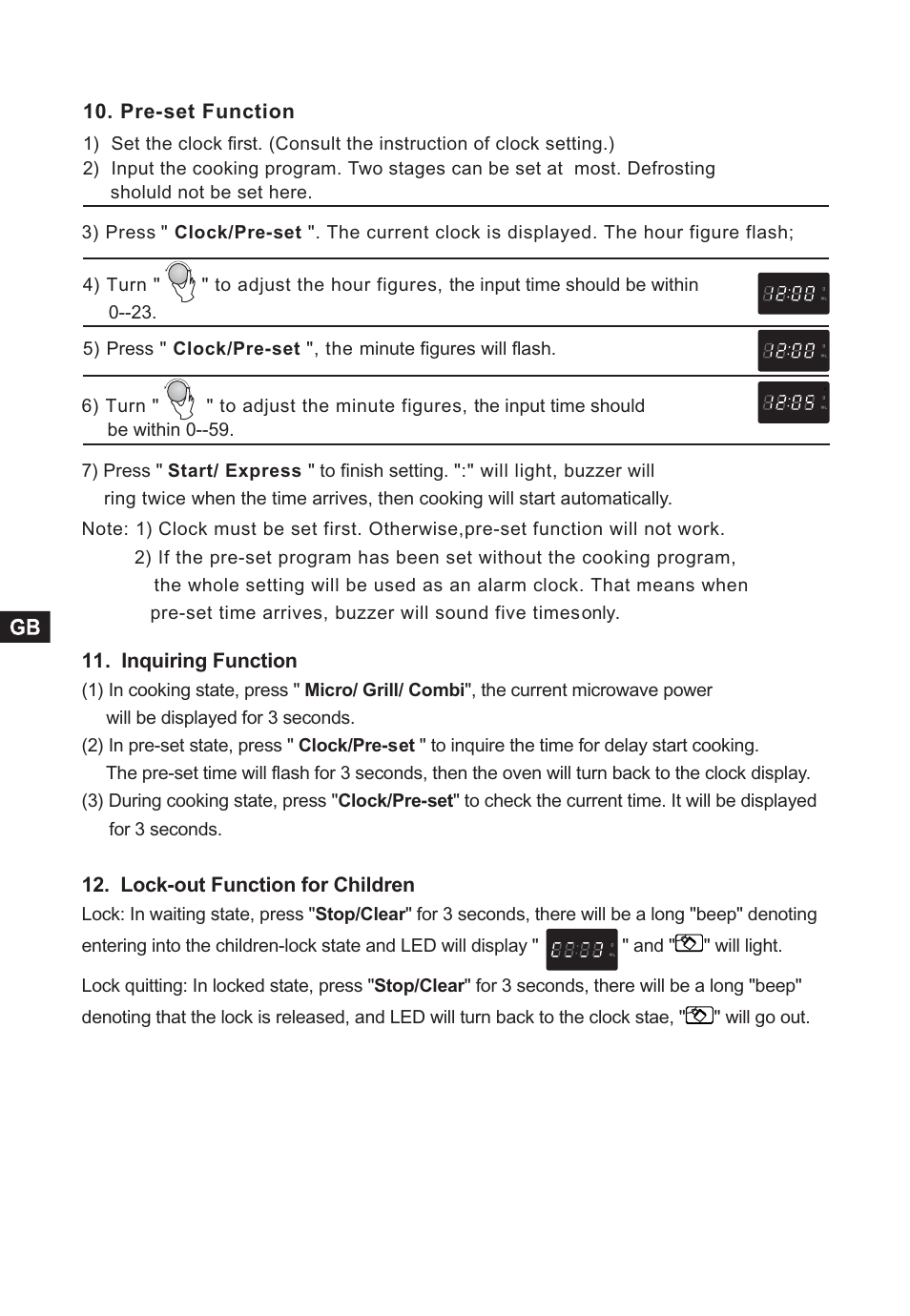 Candy CMG 2394 DS User Manual | Page 12 / 100