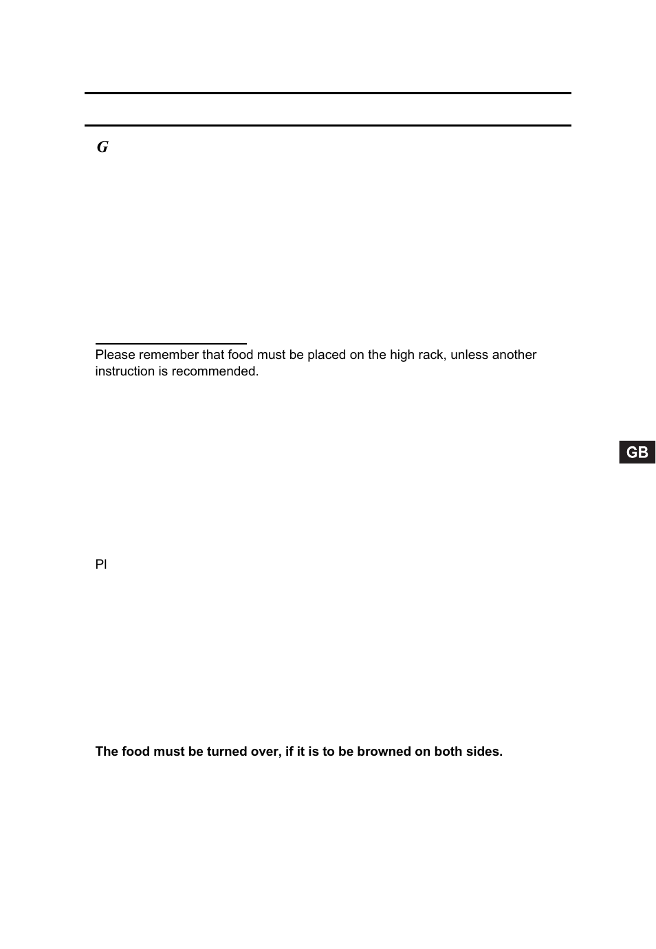 Cooking guide | Candy CMG 2394 DS User Manual | Page 23 / 100