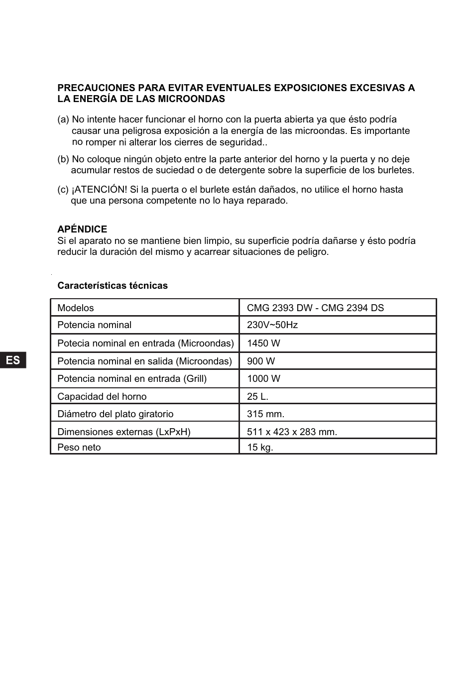 Candy CMG 2394 DS User Manual | Page 68 / 100