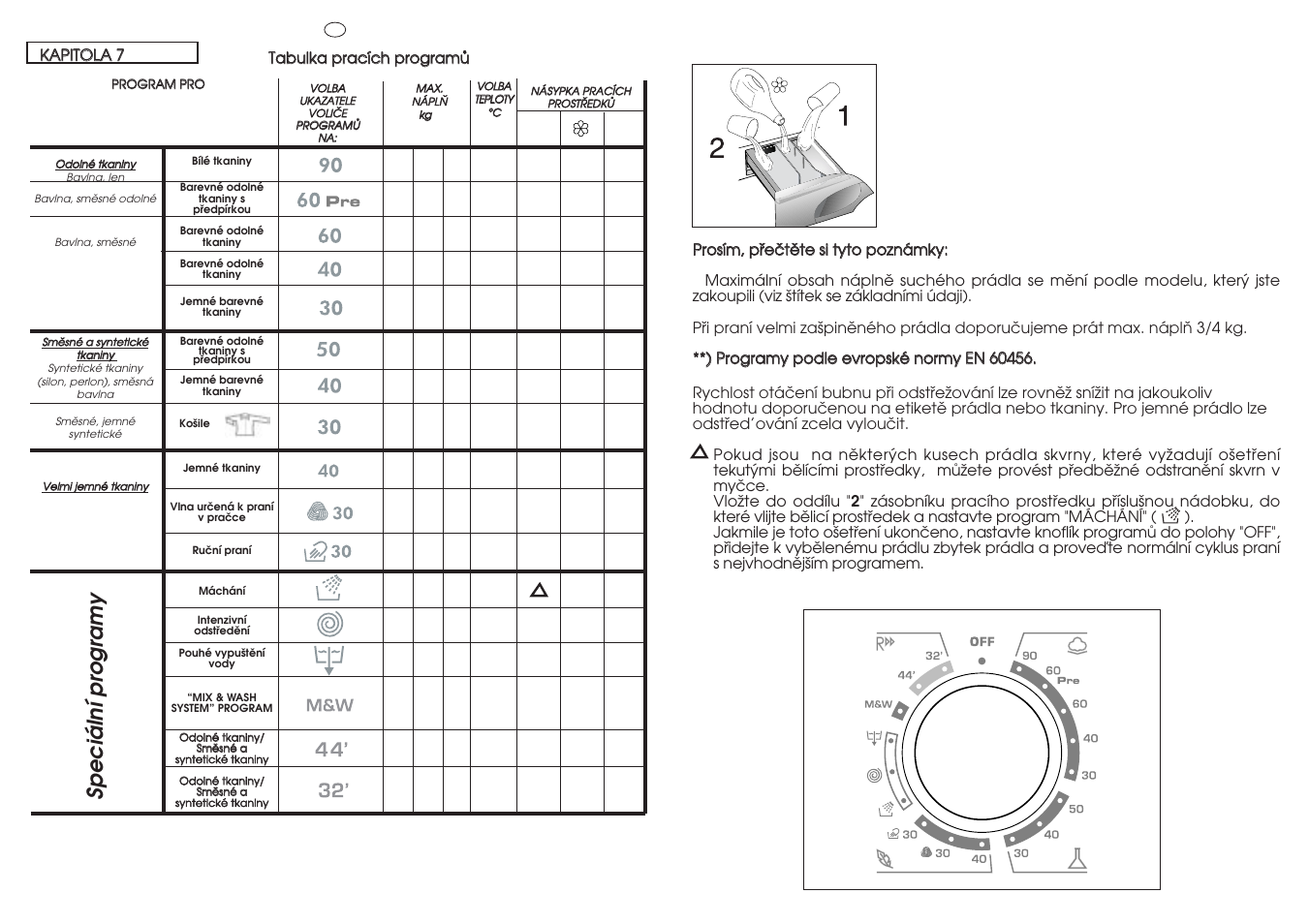 Speciální pr ogramy | Candy GO 148DF-03S User Manual | Page 22 / 41