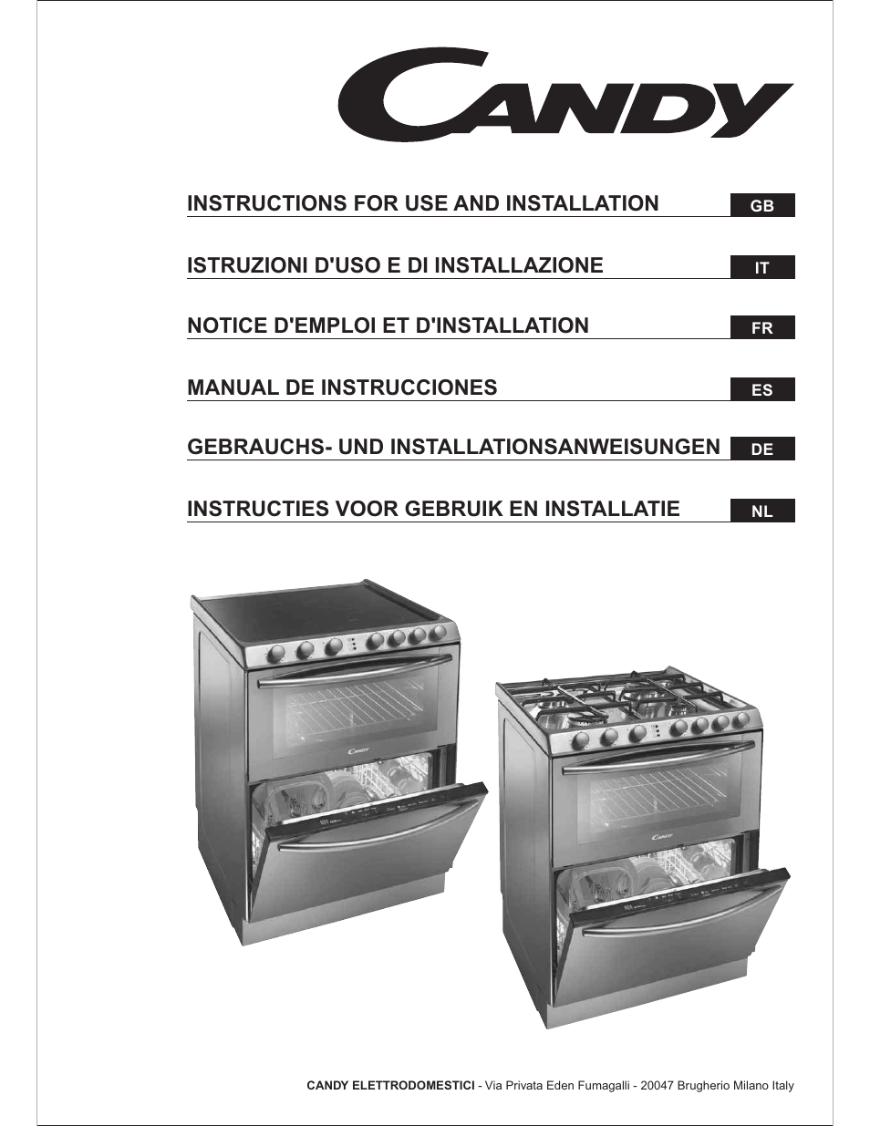 Candy TRIO 9503 X User Manual | 80 pages