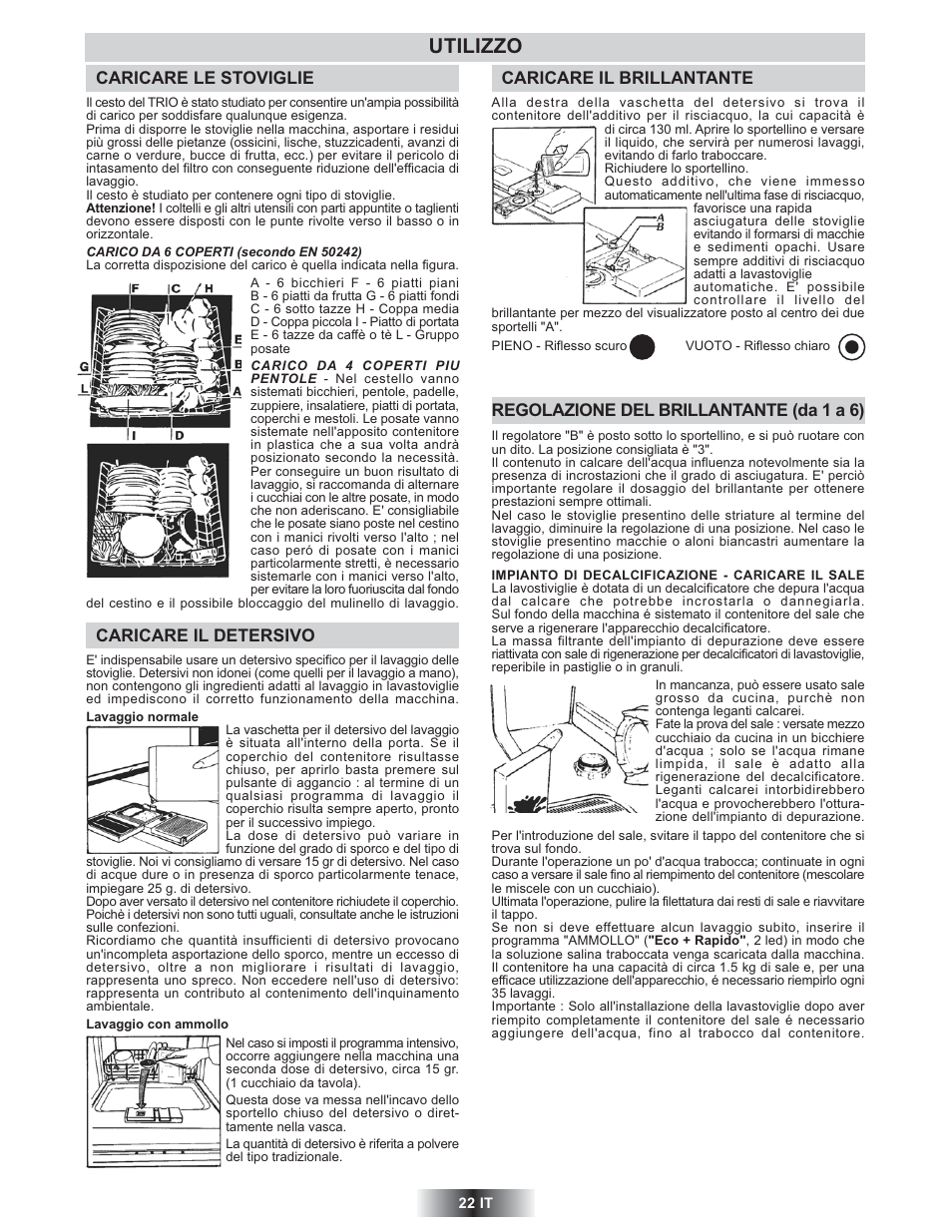 Utilizzo | Candy TRIO 9503 X User Manual | Page 23 / 80