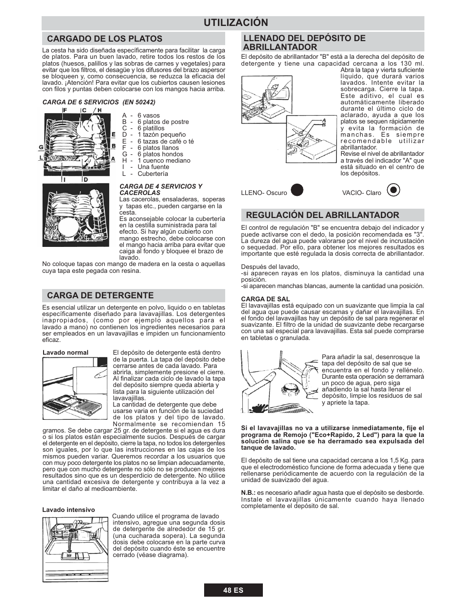 Utilización | Candy TRIO 9503 X User Manual | Page 49 / 80