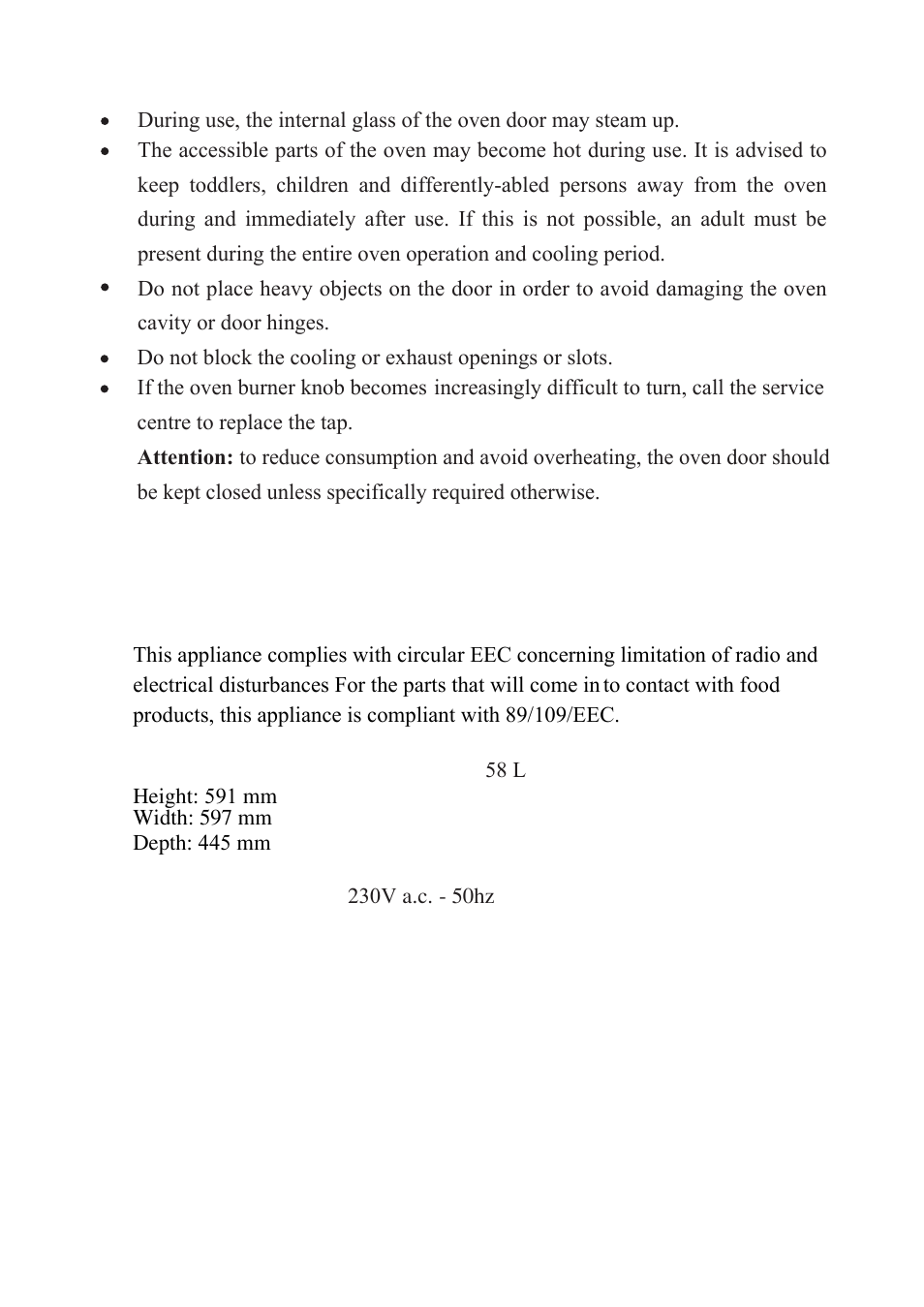 Candy OVG 505__2 X User Manual | Page 7 / 28