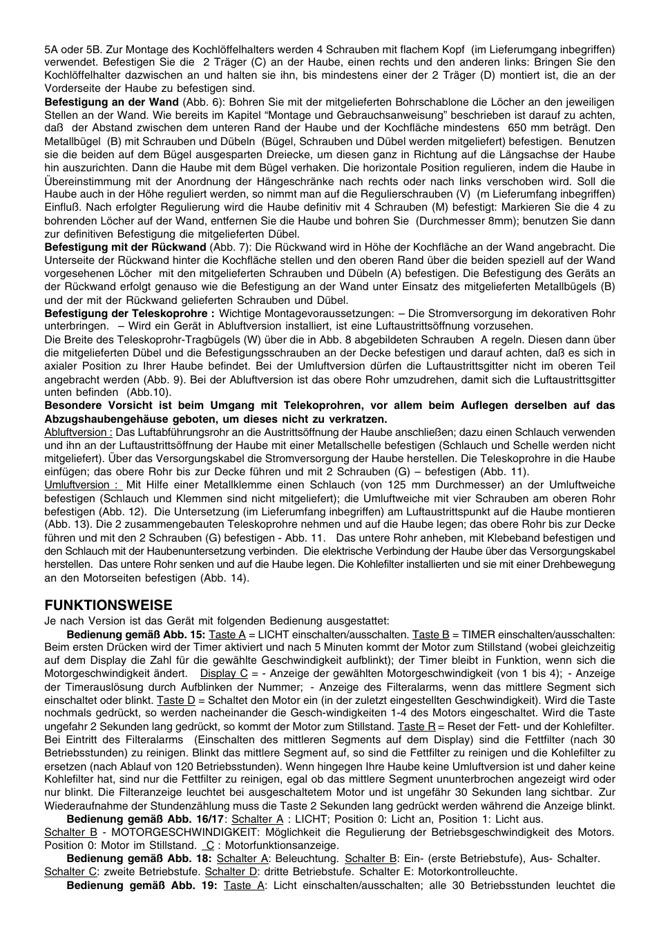 Funktionsweise | Candy CMD93W User Manual | Page 4 / 20