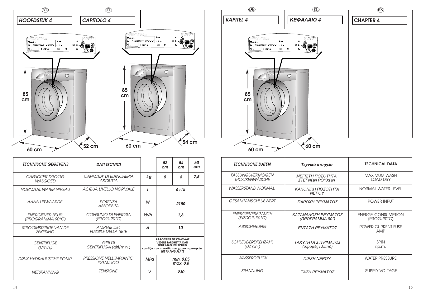 Candy GO616-83S User Manual | Page 8 / 41