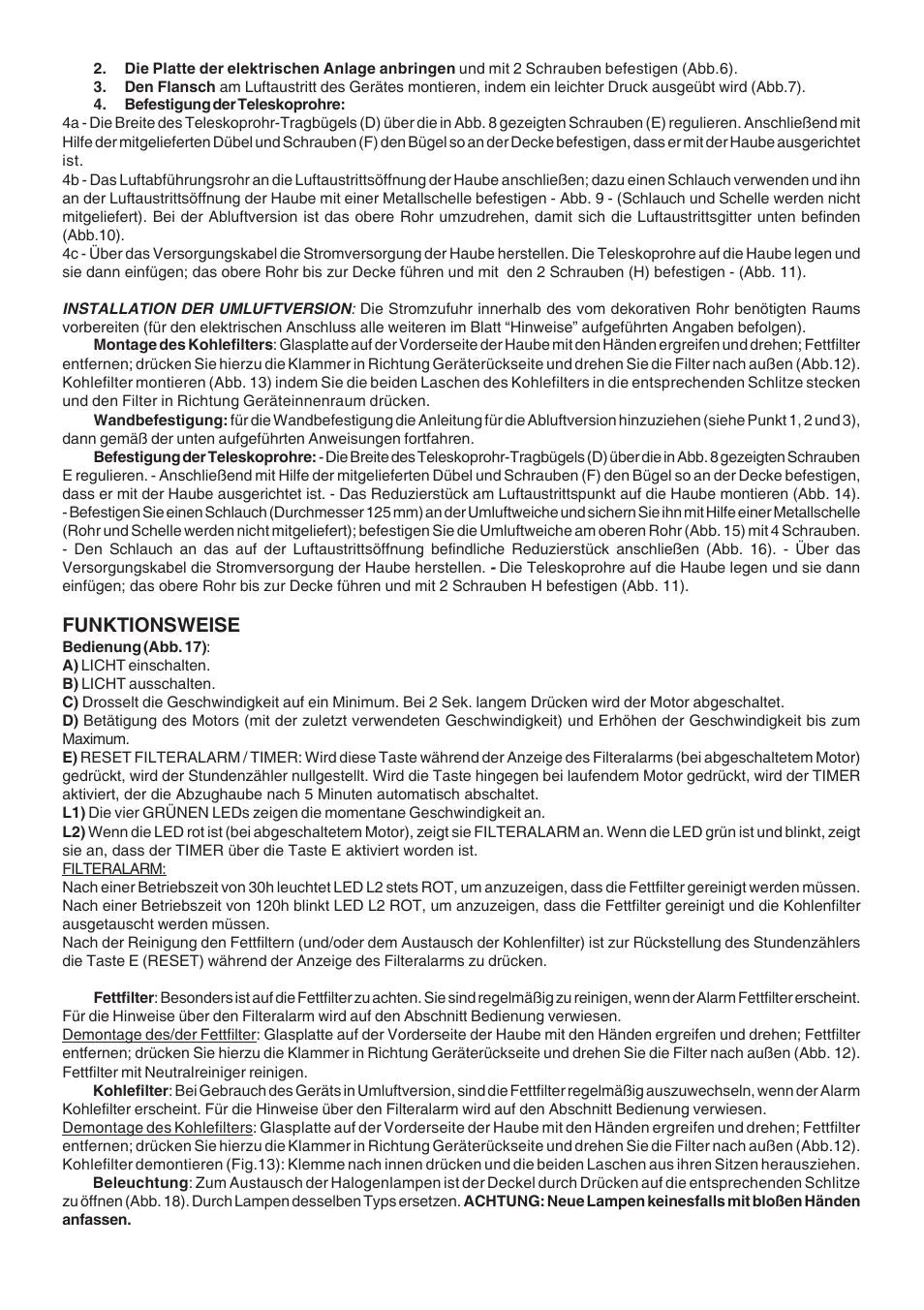 Funktionsweise | Candy CSDH 9110 ZEN User Manual | Page 4 / 16