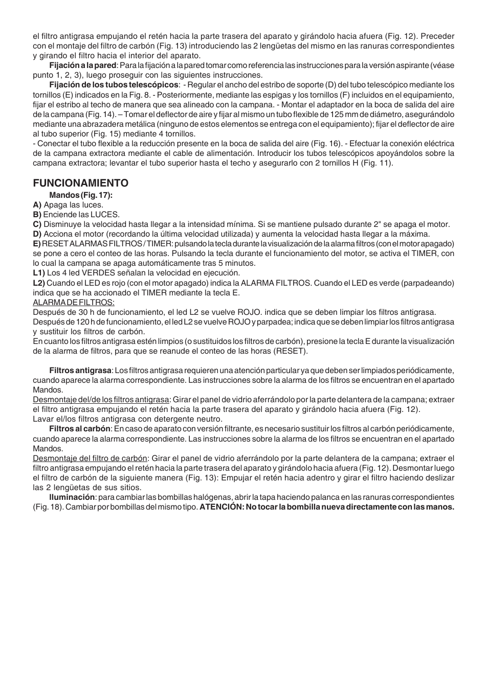 Funcionamiento | Candy CSDH 9110 ZEN User Manual | Page 9 / 16