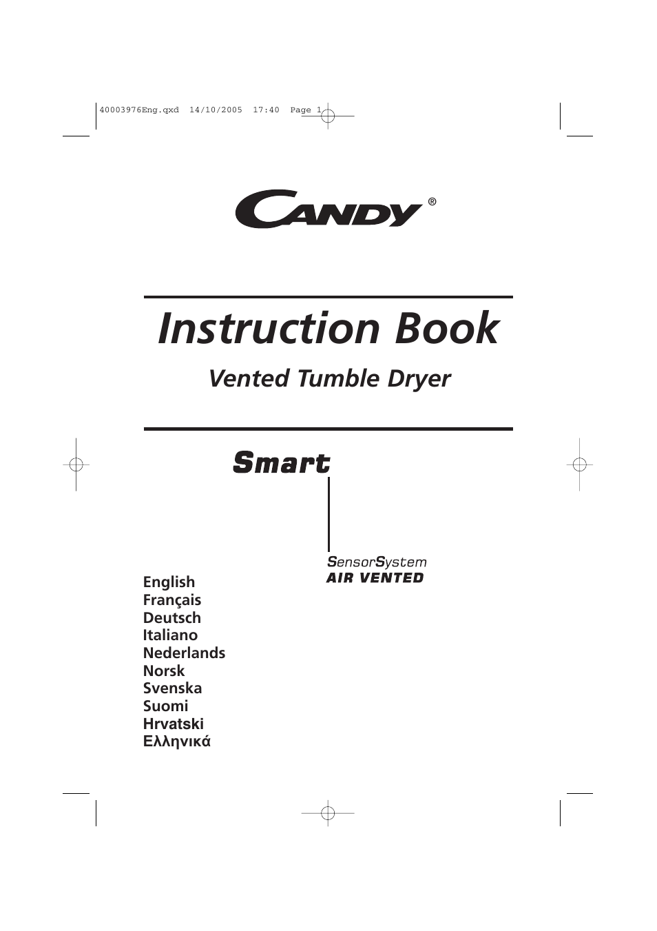 Candy CV1 66- S User Manual | 164 pages