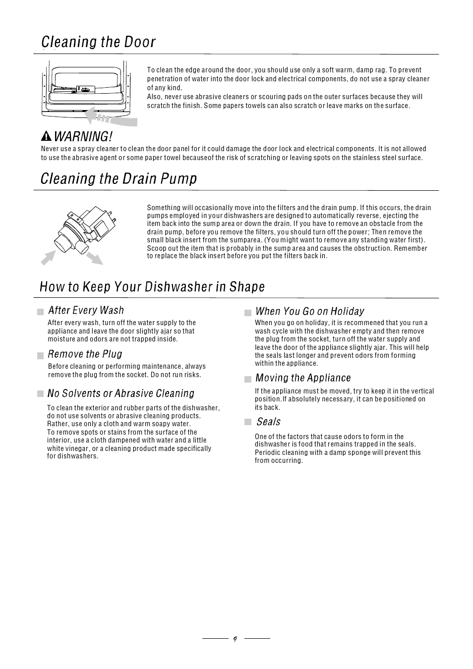 Candy CSF 4590 E User Manual | Page 11 / 15