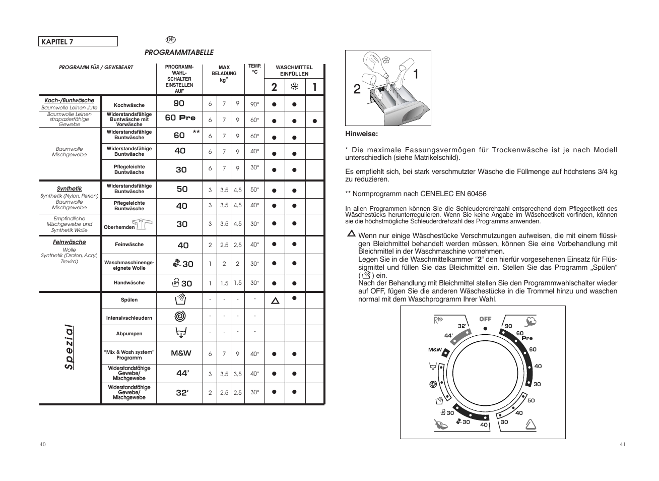 Spezial | Candy GO F127__2-37S User Manual | Page 21 / 41