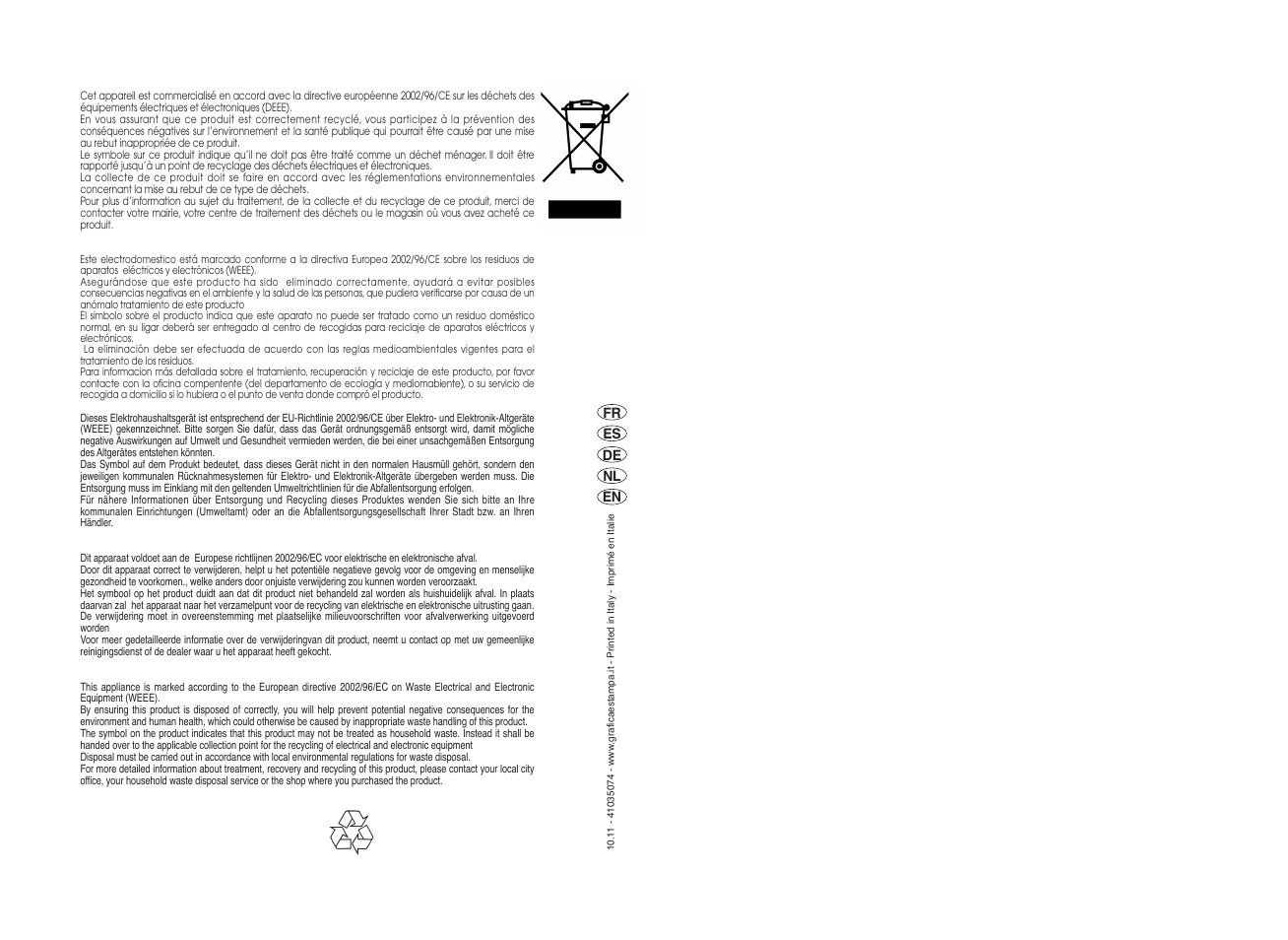 Candy CO 126F__1-84S User Manual | Page 41 / 41
