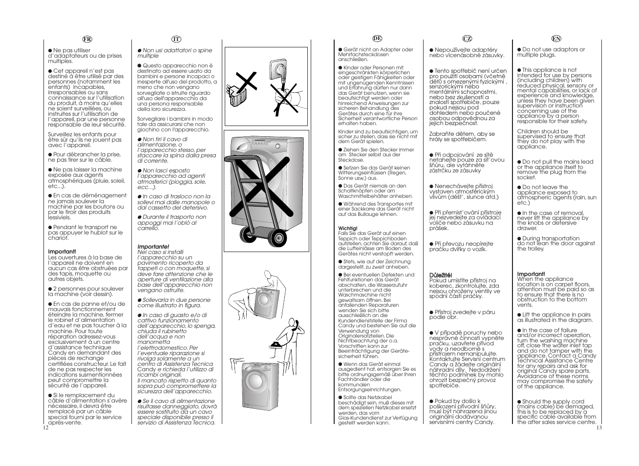 Candy GO 1282DS-18S User Manual | Page 7 / 41