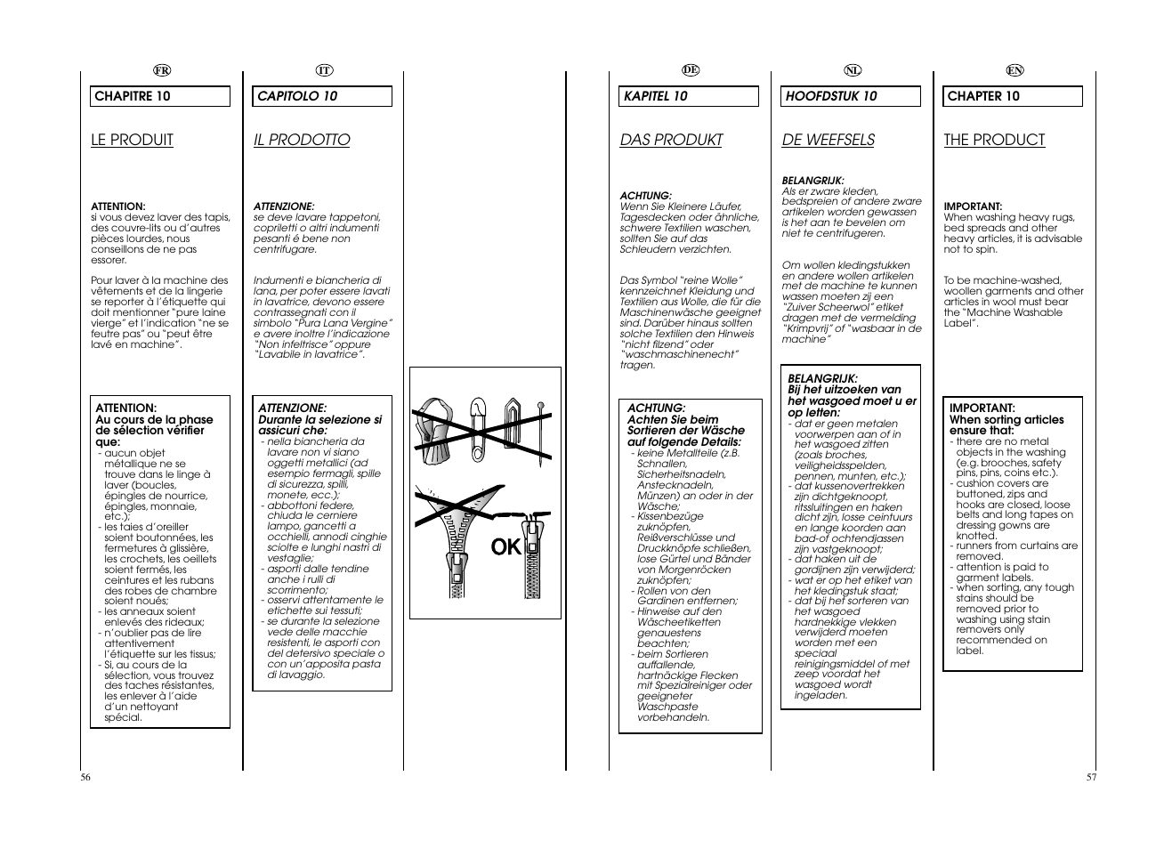 Le produit, Il prodotto, The product | Das produkt, De weefsels | Candy CO 166F__L1-S User Manual | Page 29 / 41