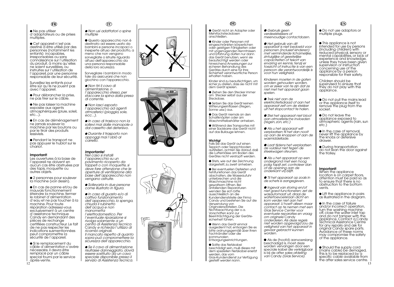 Candy CO 166F__L1-S User Manual | Page 7 / 41