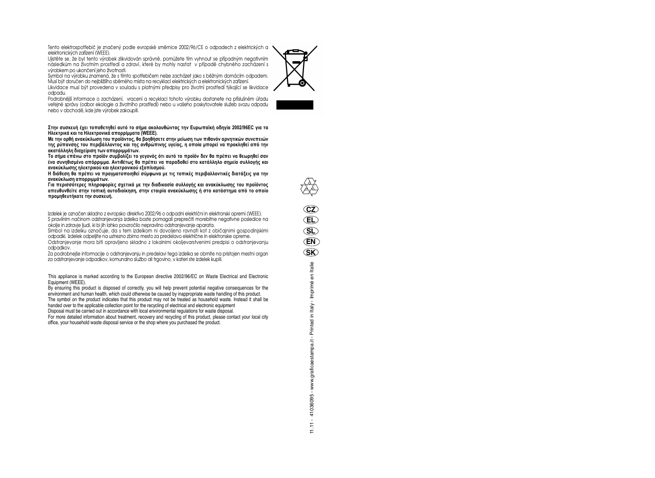 Candy GO4 1064D__L-S User Manual | Page 41 / 41