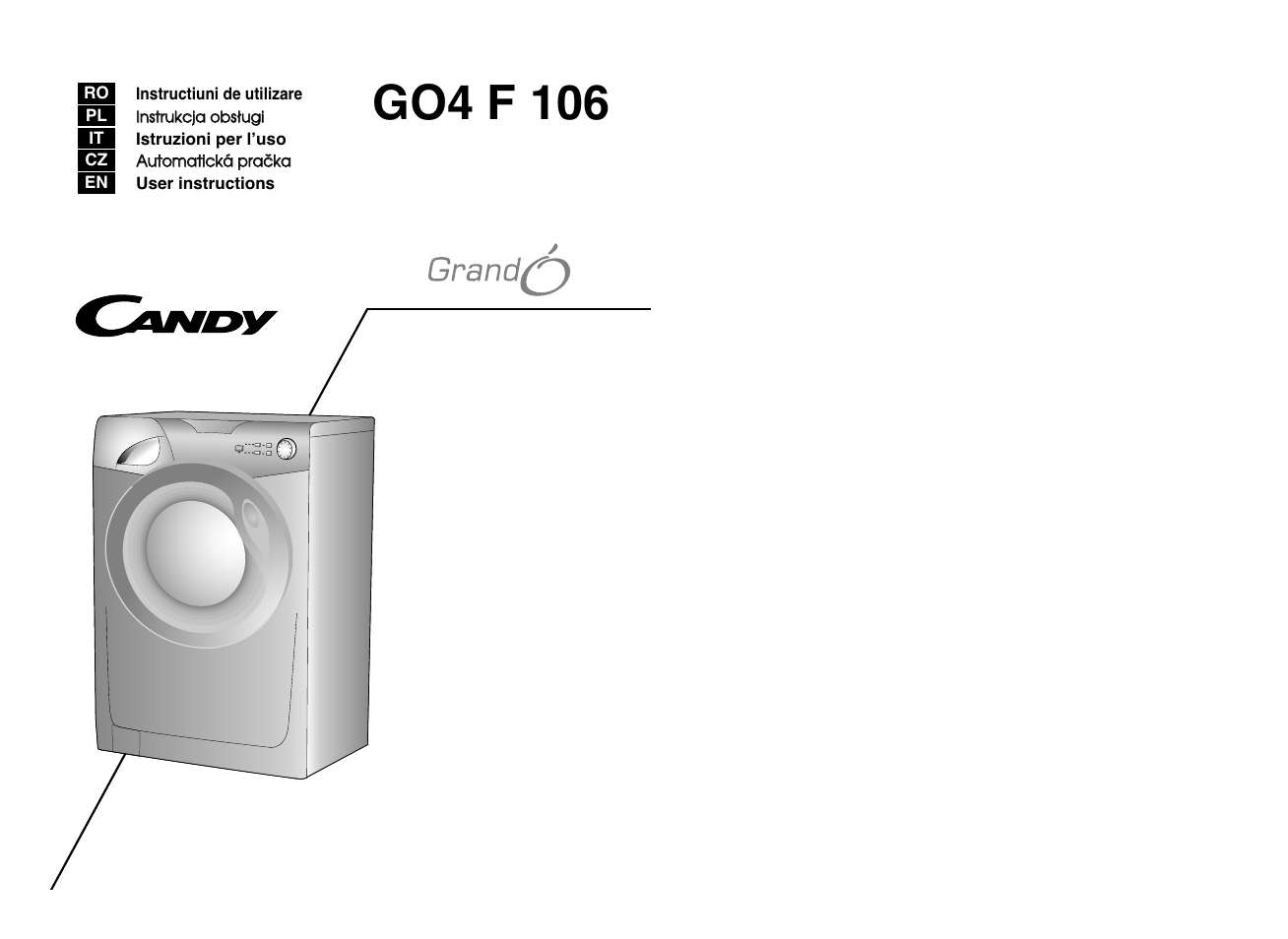 Candy GO4 F106__L1-S User Manual | 41 pages