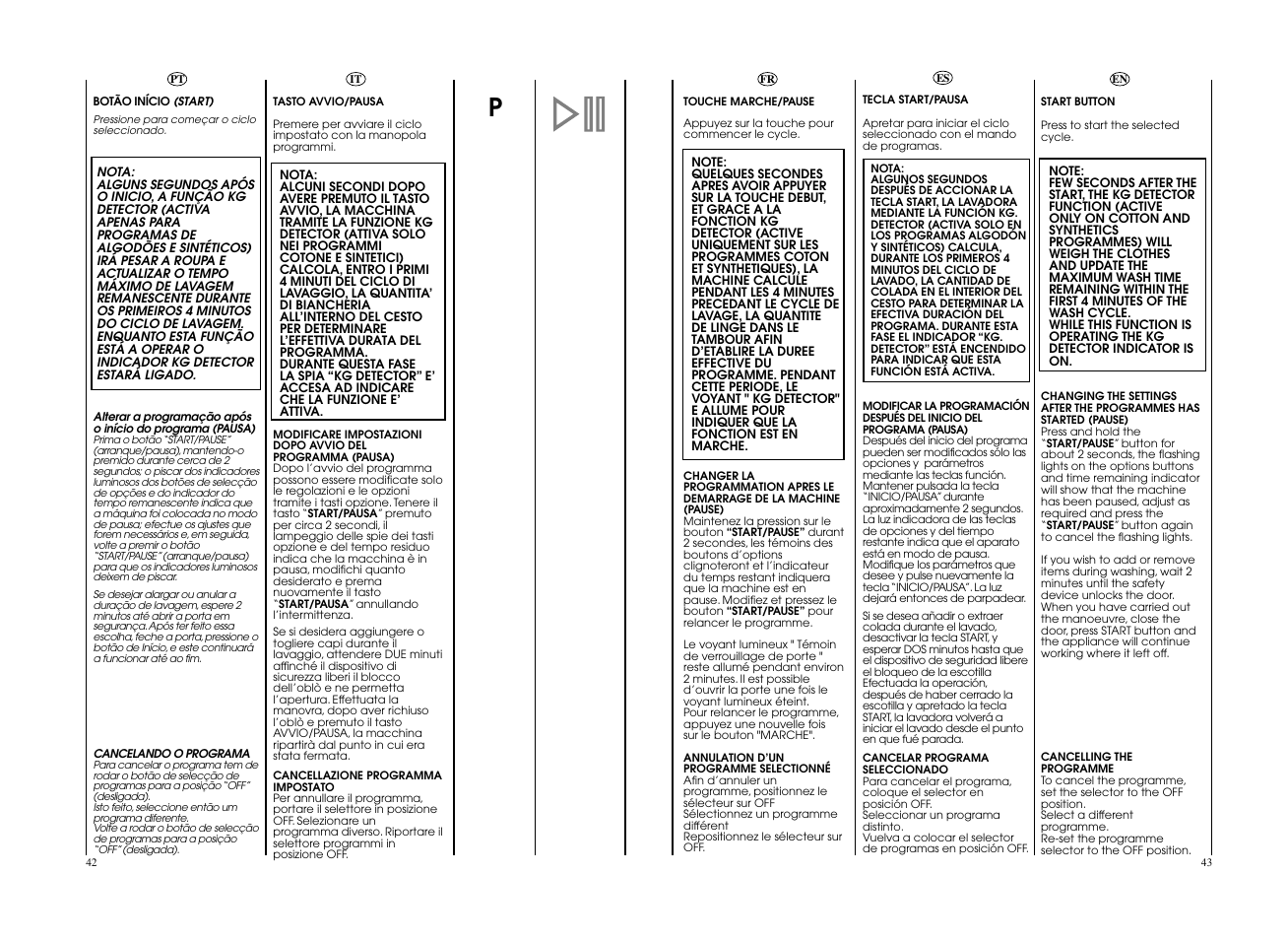 Candy EVOW 4964L-S User Manual | Page 22 / 57