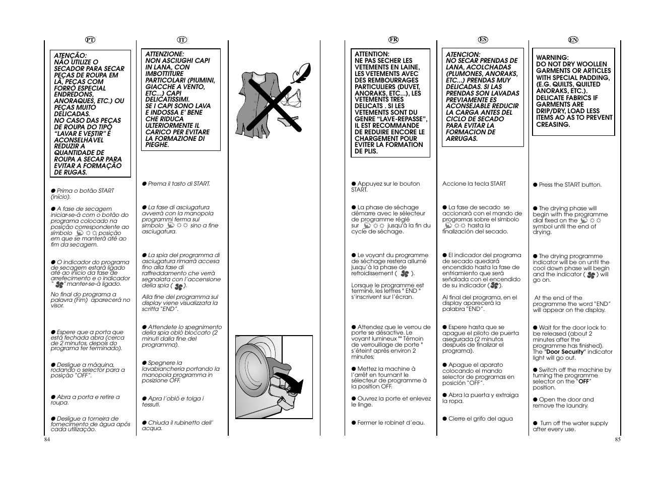 Candy EVOW 4964L-S User Manual | Page 43 / 57