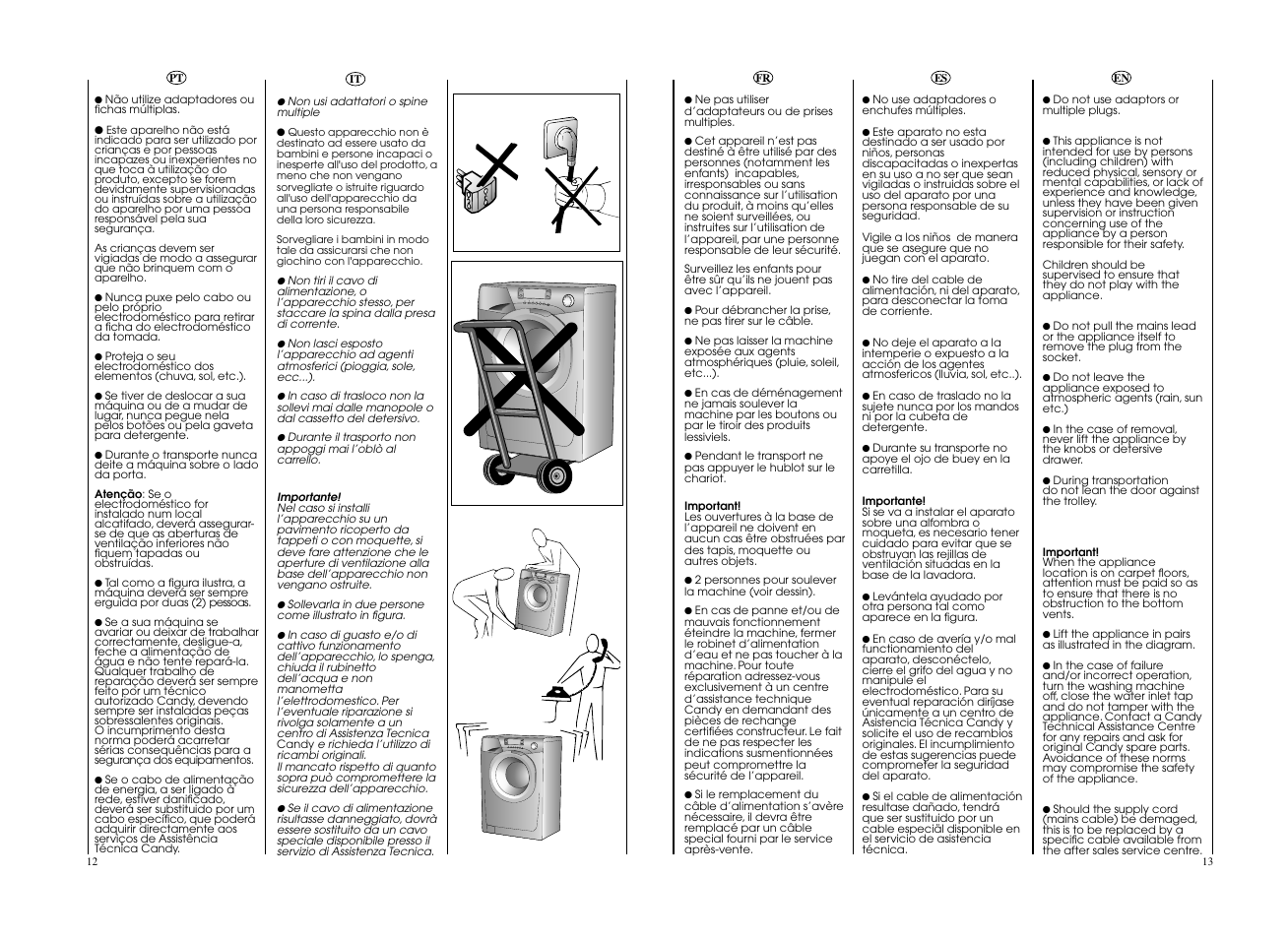 Candy EVOW 4964L-S User Manual | Page 7 / 57