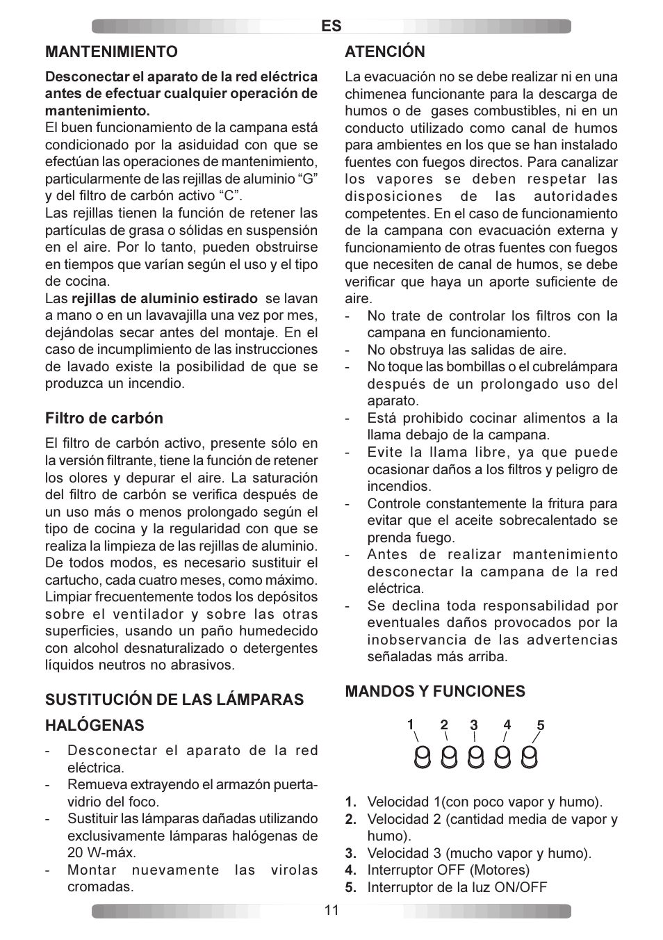 Candy CA CMD 99 X User Manual | Page 11 / 20