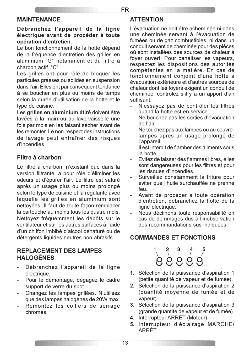 Candy CA CMD 99 X User Manual | Page 13 / 20