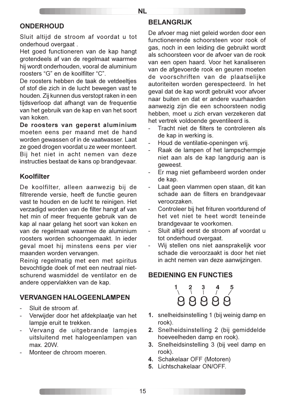 Candy CA CMD 99 X User Manual | Page 15 / 20