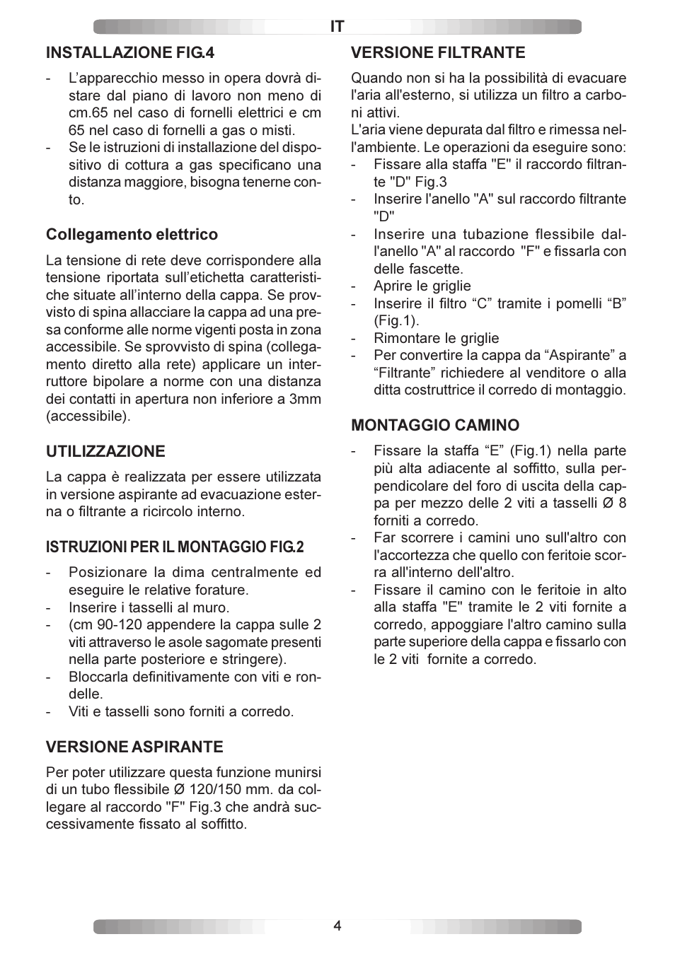 Candy CA CMD 99 X User Manual | Page 4 / 20