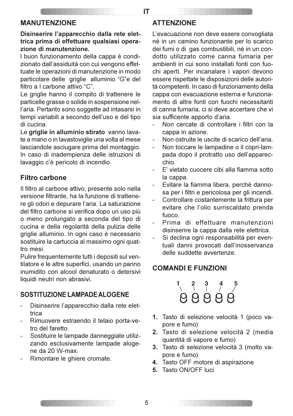 Candy CA CMD 99 X User Manual | Page 5 / 20