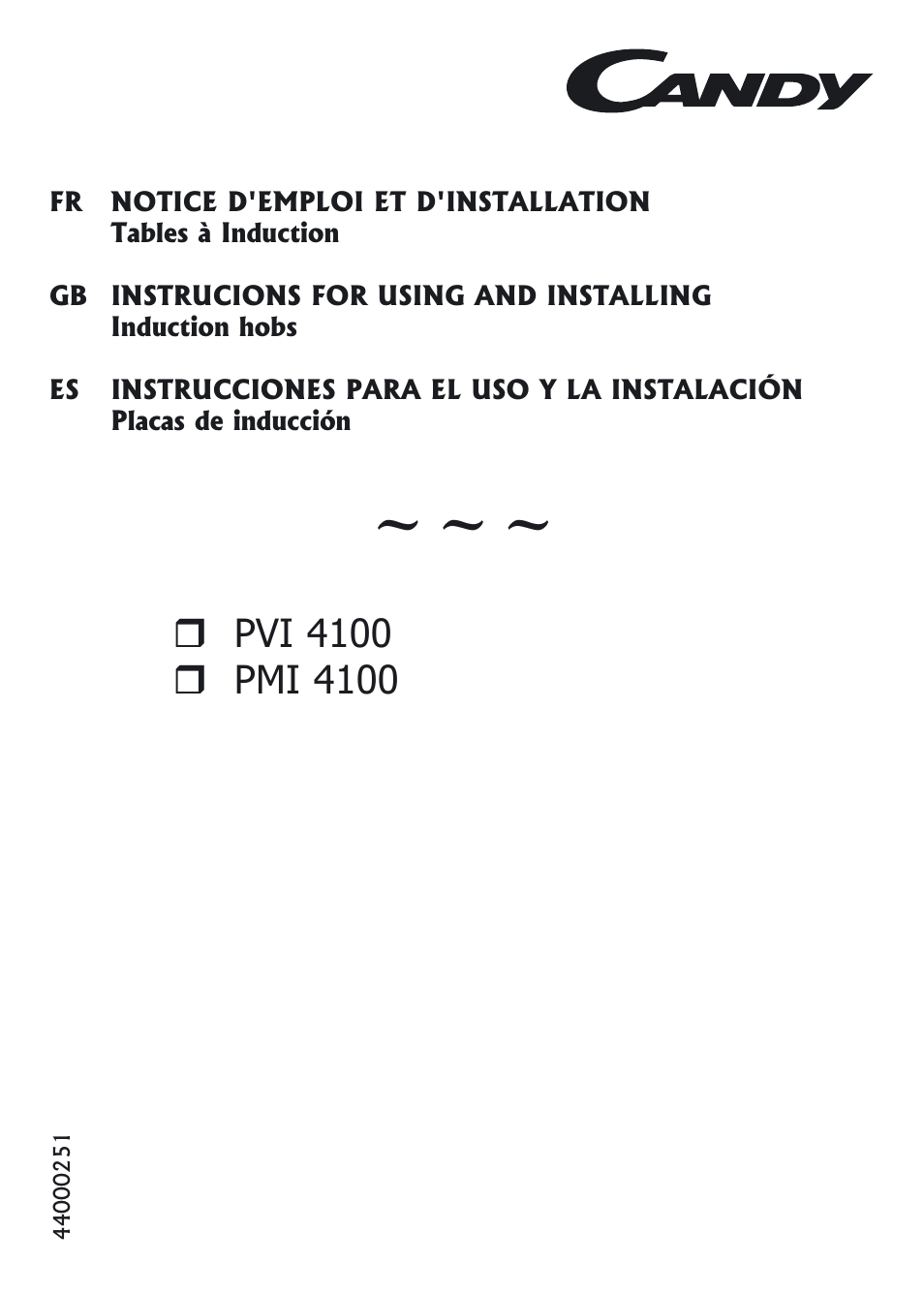 Candy PVI 4100 User Manual | 64 pages