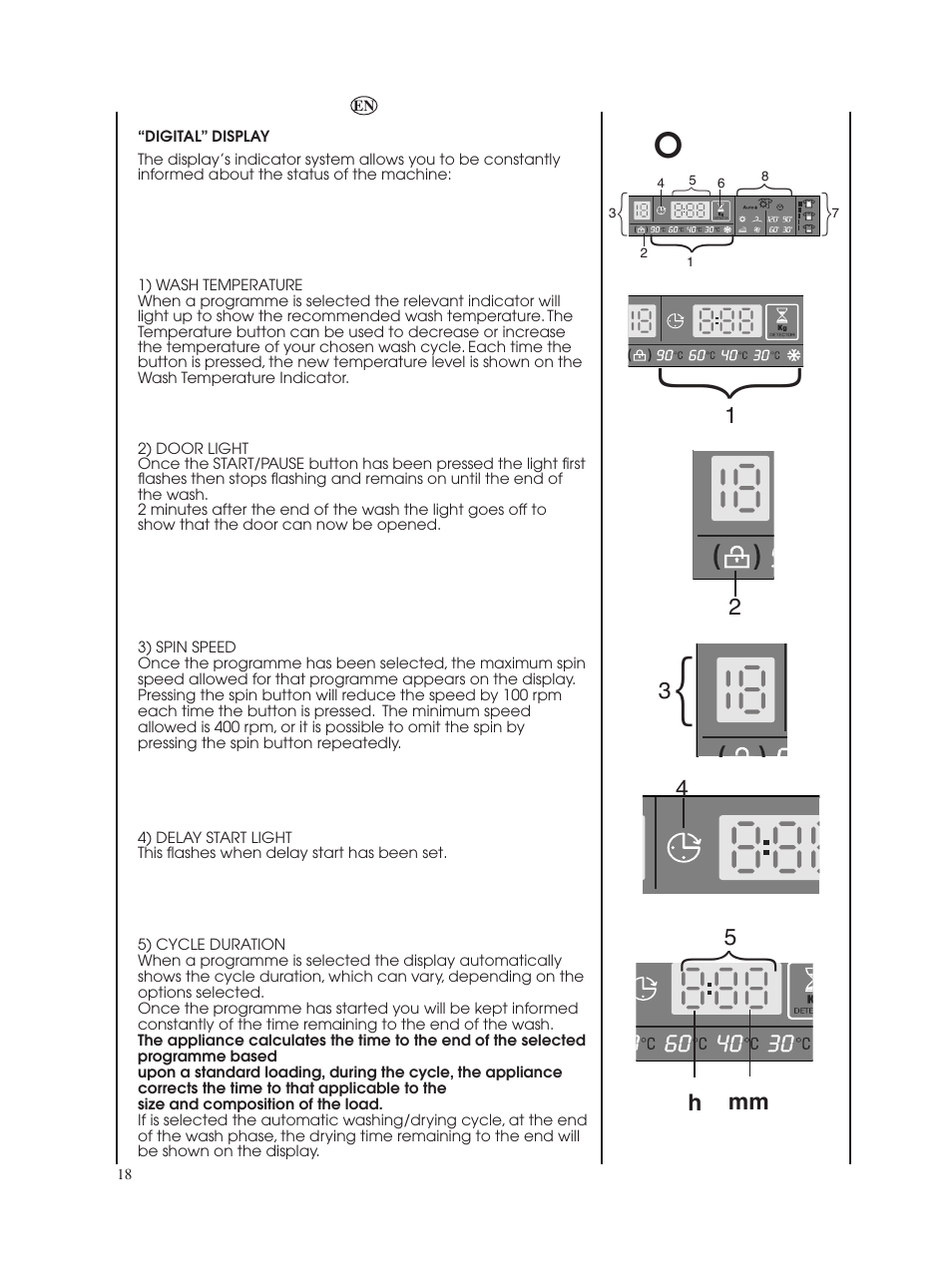 Candy GO W485D-UK User Manual | Page 18 / 40