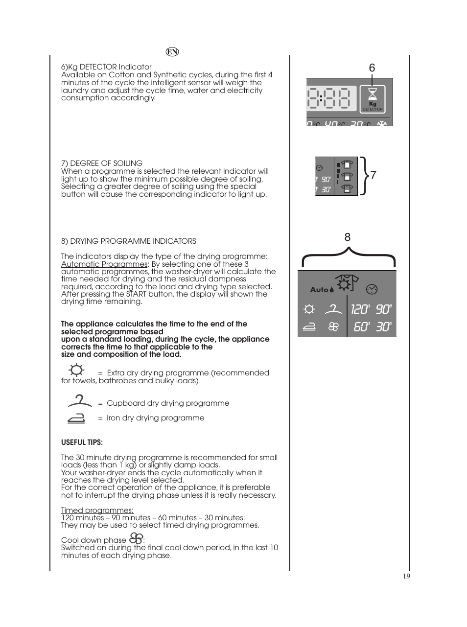 Candy GO W485D-UK User Manual | Page 19 / 40