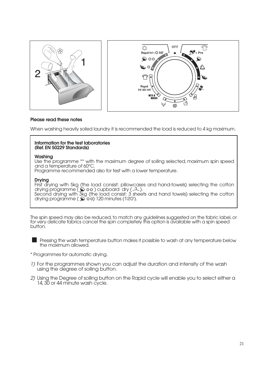 Candy GO W485D-UK User Manual | Page 21 / 40