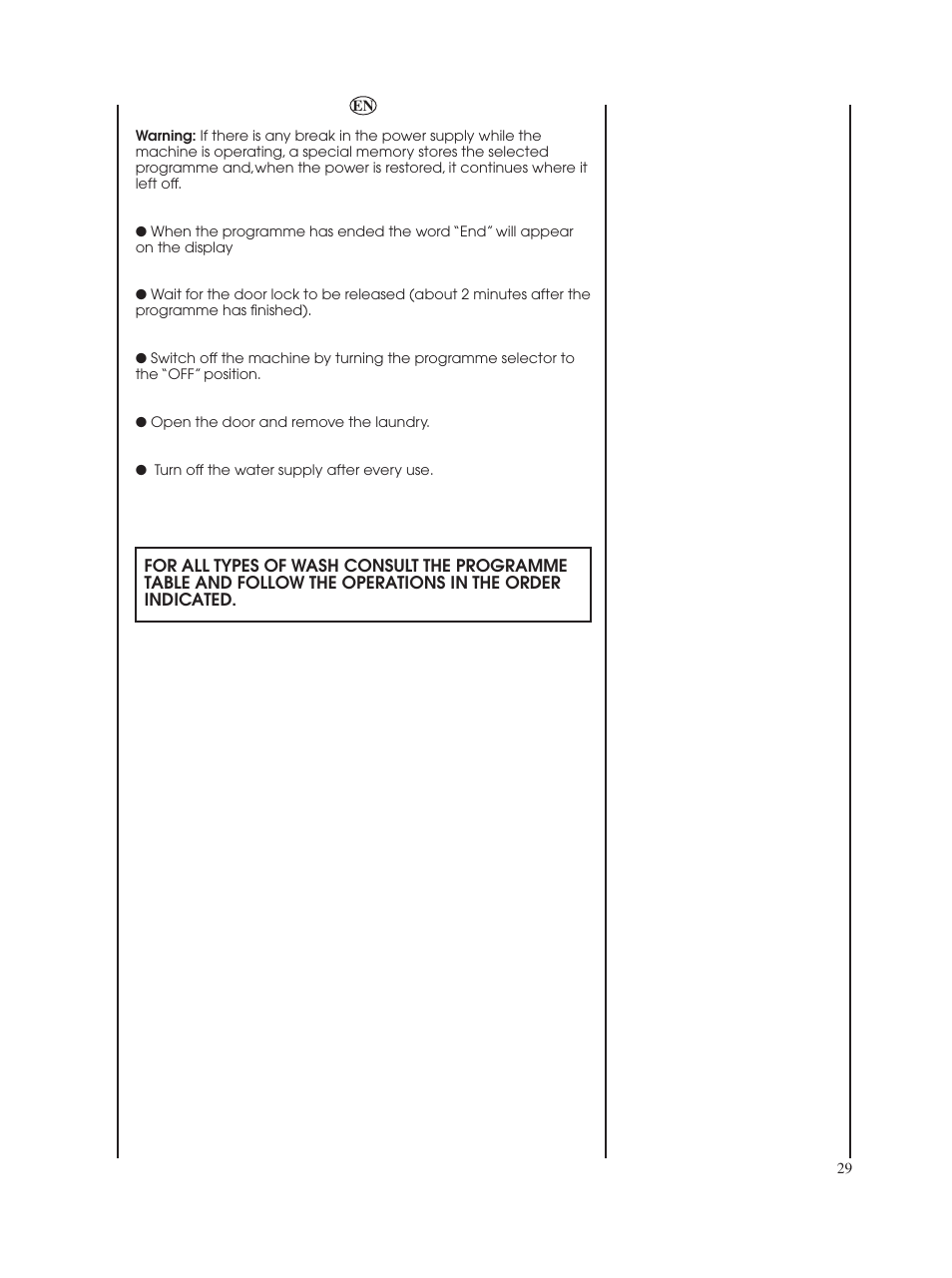 Candy GO W485D-UK User Manual | Page 29 / 40