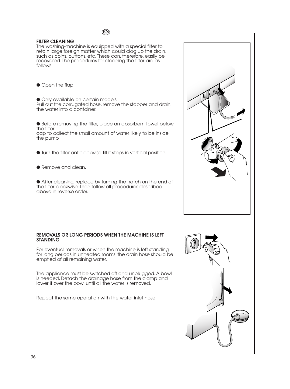 Candy GO W485D-UK User Manual | Page 36 / 40