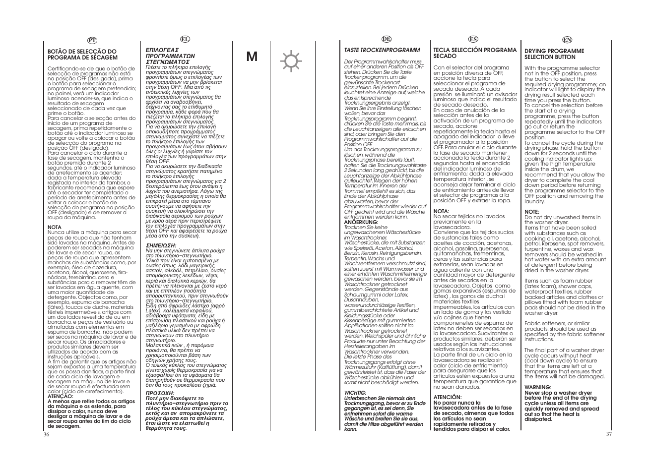 Candy GO W1458-37S User Manual | Page 19 / 49